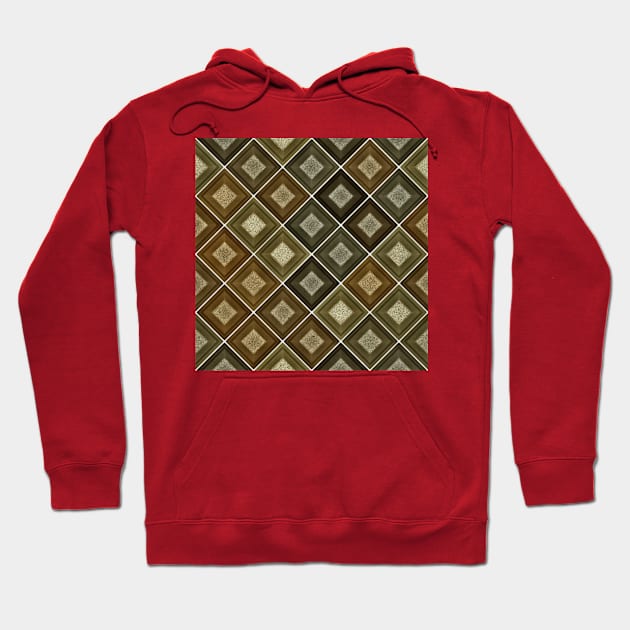 Shape pattern background with square Hoodie by Choulous79